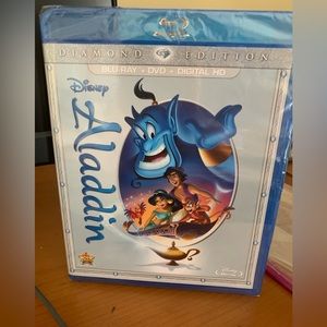 NEW Disney Aladdin blu-ray and DVD